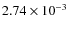 $2.74\times10^{-3}$