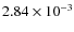 $2.84\times10^{-3}$