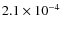 $2.1\times10^{-4}$