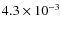 $4.3\times10^{-3}$