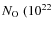 $N_{\rm O}~(10^{22}$