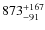 $\rm 873_{-91}^{+167}$