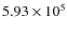 $5.93 \times 10^5$