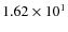 $1.62 \times 10^1$