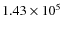 $1.43 \times 10^5$