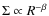 $\Sigma \propto R^{-\beta}$