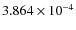 $3.864\times10^{-4}$