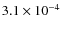 $3.1\times10^{-4}$