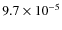 $9.7\times10^{-5}$
