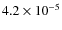 $4.2\times10^{-5}$