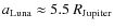 $a_{\rm Luna} \approx 5.5~R_{\rm Jupiter}$