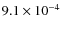 $9.1\times10^{-4}$