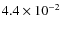 $4.4\times10^{-2}$