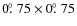 $0\hbox{$.\!\!^\circ$ }75 \times 0\hbox{$.\!\!^\circ$ }75$