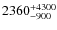 $\rm 2360_{-900}^{+4300}$