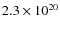 $2.3 \times 10^{20}$