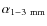 $\alpha_{\rm {1-3~mm}}$