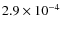 $2.9\times10^{-4}$