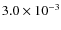 $3.0\times10^{-3}$
