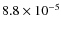 $8.8\times10^{-5}$