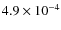 $4.9\times10^{-4}$