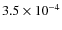 $3.5\times10^{-4}$