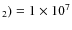 $_2) = 1 \times 10^7$