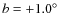 $b=+1.0\hbox{$^\circ$ }$