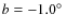 $b=-1.0\hbox{$^\circ$ }$