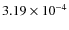 $3.19 \times 10^{-4}$