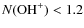$N({\rm OH}^+) < 1.2$