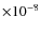$\times 10^{-8}$