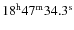 $18^{\rm h}47^{\rm m}34.3^{\rm s}$
