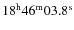 $18^{\rm h}46^{\rm m}03.8^{\rm s}$