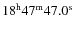 $18^{\rm h}47^{\rm m}47.0^{\rm s}$
