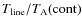 $T_{\rm line}/T_{\rm A}{(\rm cont)}$