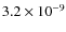 $3.2\times10^{-9}$