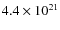 $4.4\times10^{21}$