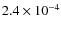 $2.4\times10^{-4}$