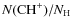 $N({\rm CH}^{+})/N_{\rm H}$