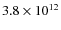 $3.8\times 10^{12}$