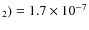 $_{2}) = 1.7 \times 10 ^{-7}$