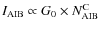 $I_{\rm AIB}\propto G_{0}\times N^{\rm C}_{\rm AIB}$