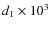 $d_1 \times 10^3$