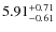 $\rm 5.91^{+0.71}_{-0.61}$