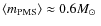 $\langle m_{\rm PMS}\rangle \approx0.6\mbox{$M_\odot$ }$
