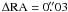 $\Delta {\rm RA}=0\farcs03$