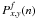 Mathematical equation: \appendix \setcounter{section}{1} $P^f_{x,y}(n)$