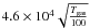 Mathematical equation: $4.6\times 10^4 \sqrt{\frac{T_{\rm{gas}}}{100}}$