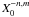 $X_0^{-n,m}$